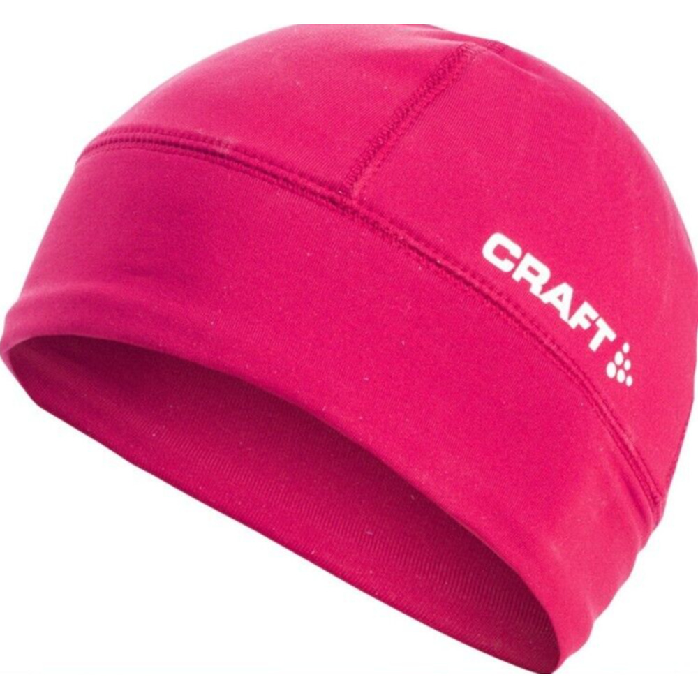 Craft Women's Size L/XL Light Thin Thermal Fleece Lined Hat Pink Hibiscus Beanie